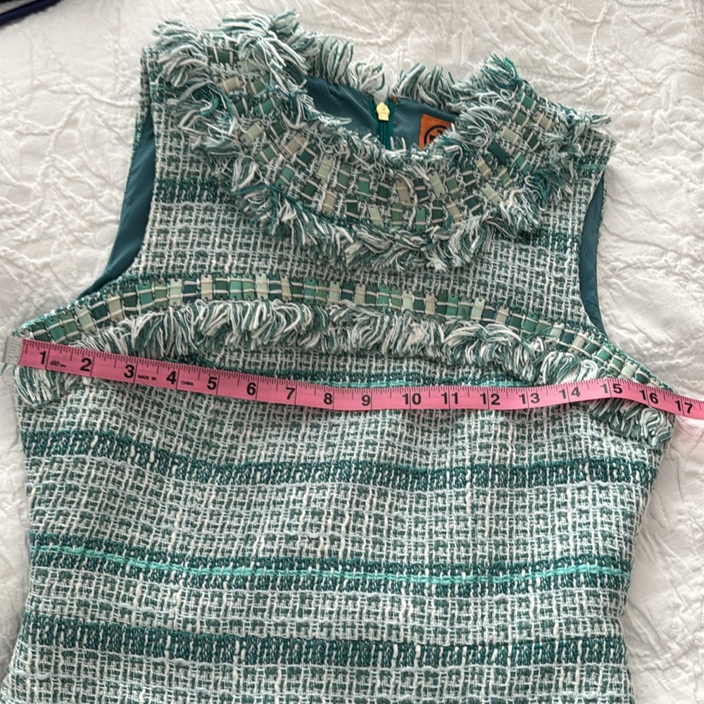 Tory Burch Curtis Tweed Dress Size 2 - Picture 10 of 16